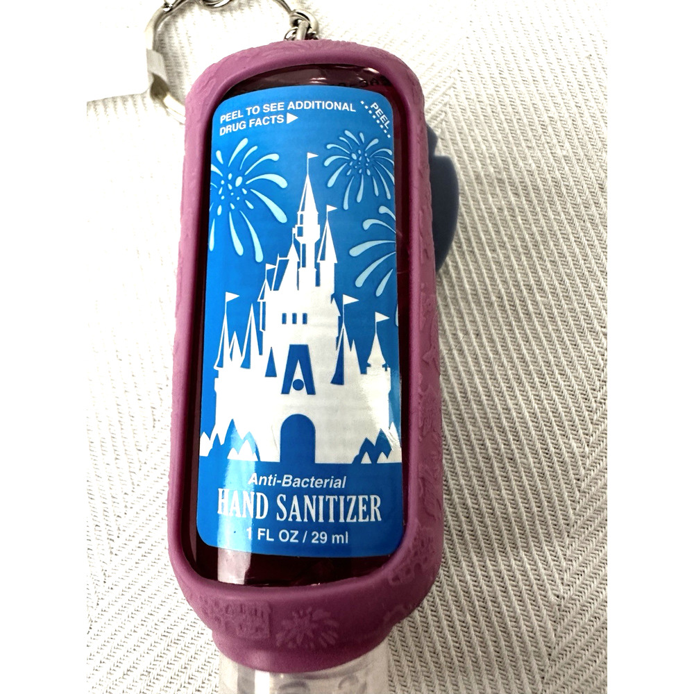New Disney Parks Lilo's Stitch Hand Sanitizer Holder Keychain Clip Refillable - Picture 3 of 3